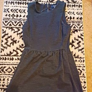Madewell, heathered, black dress